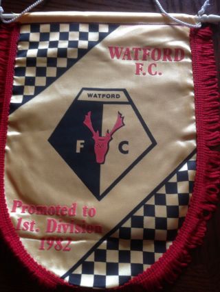 Classic Vintage Watford Football Club Pennant