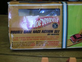 Vintage Mattel Hot Wheels Red Line Double Dare Race Action Set Complete