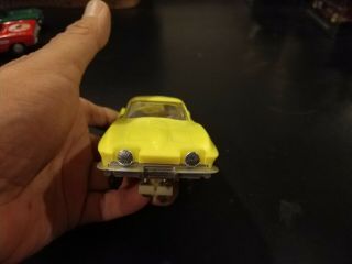 Vintage 1/32 Scale Eldon Corvette Stingray Yellow Slot Car 1960 ' s 2
