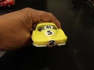 Vintage 1/32 Scale Eldon Corvette Stingray Yellow Slot Car 1960 ' s 4