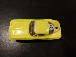 Vintage 1/32 Scale Eldon Corvette Stingray Yellow Slot Car 1960 ' s 5