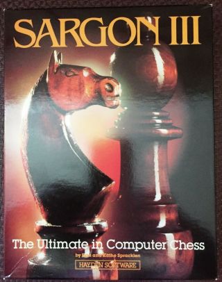 Sargon Iii Ultimate Computer Chess (commodore 64/atari) Computer Game