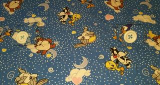 Baby Car Seat Canopy Cover made from Vintage 1998 Baby Looney Tunes Fabric 3