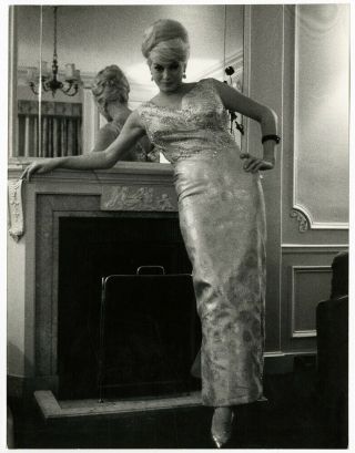 Vintage 60s Pierluigi Praturlon Fashion Photograph Glamorous Blonde Anita Ekberg