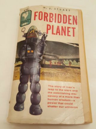 1956 Forbidden Planet Bantam Books Sci - Fi W.  J Stuart 35 Cents 2nd Printing