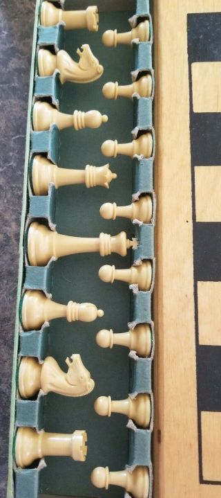 Vintage Drueke ' s Chess Set Weighted Box Complete 3