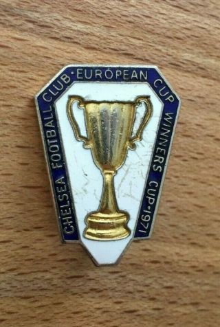 Chelsea - European Cup Winners 1971 - Old Vintage Enamel Badge/pin