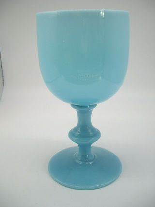 Vintage Goblet Portieux Vallerysthal French Opaline Glass 6th Of 6