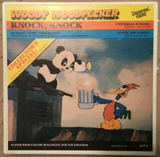Woody Woodpecker In Knock,  Knock (1941) 8mm Color Sound 200’ Film