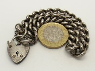 Vintage sterling silver charm bracelet - no charms - stamped all links - 7ins 5