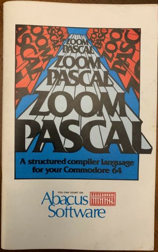 Zoom Pascal For Commodore 64 By Abacus Software Vintage Book 1983