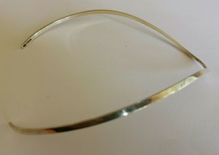 Vintage sterling silver Wishbone torque necklace - 18 gms 4