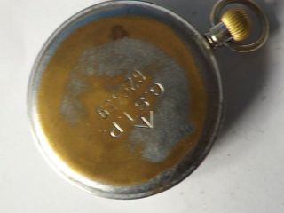 a vintage plated cased helvetia military pocket watch 2