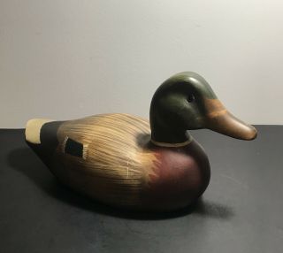 Vintage Duck Decoy Hand Carved & Painted Wood Estate Find.  99 Start