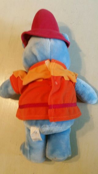 Vintage 1985 Gummi Bears Tummi Blue Plush Animal Fisher Price 16 
