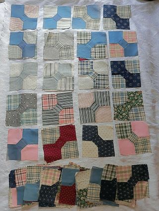 66 Vintage Bow Tie Quilt Blocks
