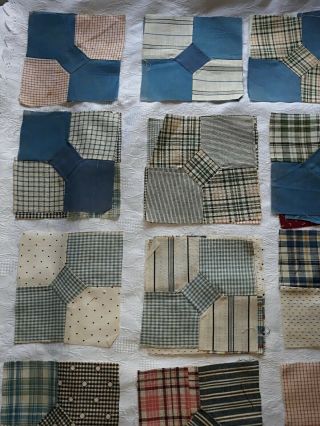 66 Vintage Bow Tie Quilt Blocks 2