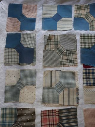 66 Vintage Bow Tie Quilt Blocks 5