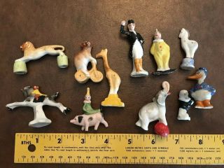 11 Adorable Vintage Ceramic Cake Toppers - Circus Theme 2