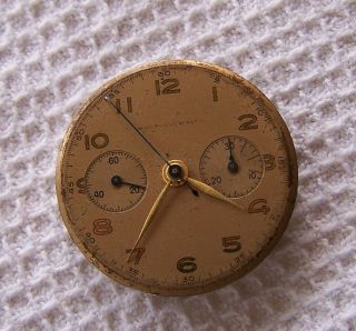 Vintage Mens Montange Chronograph Watch Movement 17 Rubis