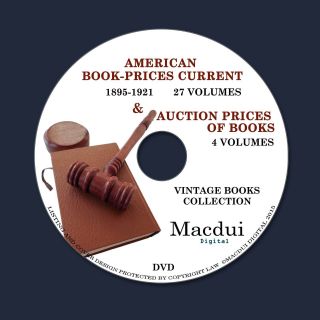 American Book Prices Current & Prices Of Books 31 Pdf E - Books 1 Dvd