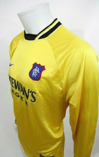 Vintage Nike 1997 Glasgow Rangers Goalkeeper Football Top Xxl