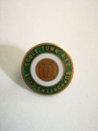 Vintage Enamel Goole Town Football Supporters Badge
