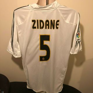 Real Madrid Football Shirt Retro Classic 2004 2005 Zidane Vintage Xl Adidas