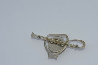 Vintage Lucite JUMPING HORSE with Detailed GREY HOUND DOG Whip Brooch Pin UNIQUE 4
