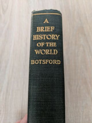 A Brief History Of The World (hardcover 1924) George Willis Botsford Macmillan