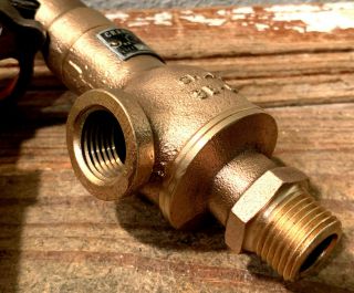 (2) Vintage Brass Steam Engine Pressure Relief & Gate Valve,  Steampunk,  Whistle 5