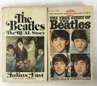 Vintage Beatles Paperbacks 1960s True Story Of And Real Story Of The Beatles