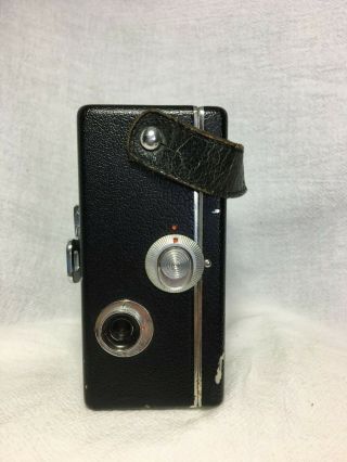 Vintage Pathe - Baby Hand Wind Camera w/ Instruction Book and Case 5