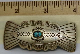 Gorgeous Vintage Sterling w/Turquoise Hair Ornament,  Barrette 3