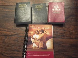 Vintage Lds Military Scriptures Books Mormon Bible Old Testament Missionary