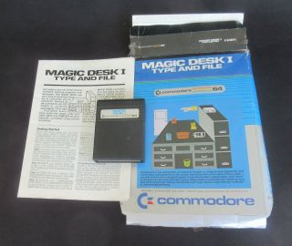 Commodore 64 Magic Desk I Cartridge 1984,  Instructions,  Box