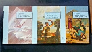 Illustrated Stories From The Book Of Mormon Volumes 3 4 5 - Vintage 1968 - 69