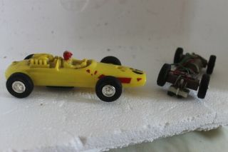 Vintage " Indy " Eldon 1/32 Slot Car & Chassi W/2 Controllers,  1 Body