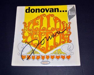Donovan Mellow Yellow Signed 45rpm Vinyl Epic 5 - 10098 Rare Vintage Rock Classic
