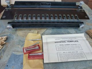 Vintage Craftsman Router Dove Tail Jig Template 9 - 2572