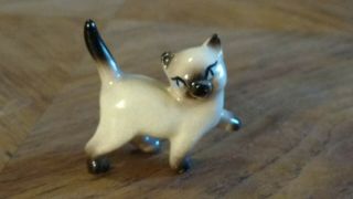 Vintage Hagen Renaker Monrovia Siamese Walking Cat Miniature Animal Figurine