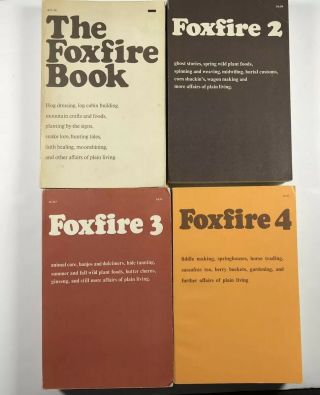 Vintage Set Of The Foxfire Books Volumes 1 - 4 Good - 1970s