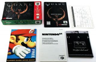 (rb110) Collectible & Authentic Vintage Nintendo 64 N64 Quake / Only Box /