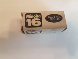 Minolta 16 Black And White Film
