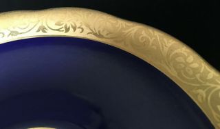 Vintage Royal Albert Cobalt Blue Regency Crown China Cup And Saucer 4