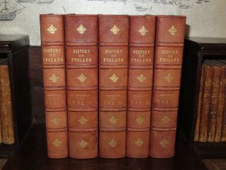 1849 The History Of England From The Accession Of James Ii By Macaulay 5 Vols