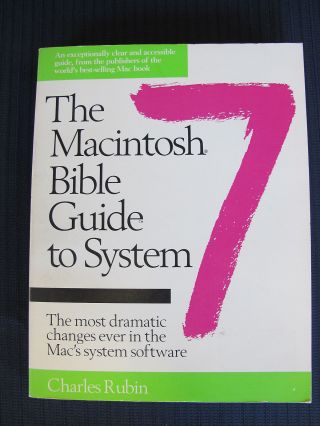 The Macintosh Bible Guide To System 7 Mac Apple Computer Reference Book Rubin