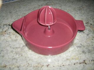 Vintage Maroone Red Porcelain Zippy Reamer Juicer