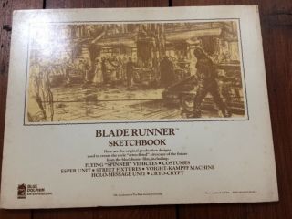 Blade Runner Sketchbook 1982 1st edition 3