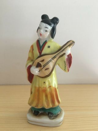 Vintage Set of 6 Ceramic/Porcelain Miniature Figurines - Made in Occupied Japan 5